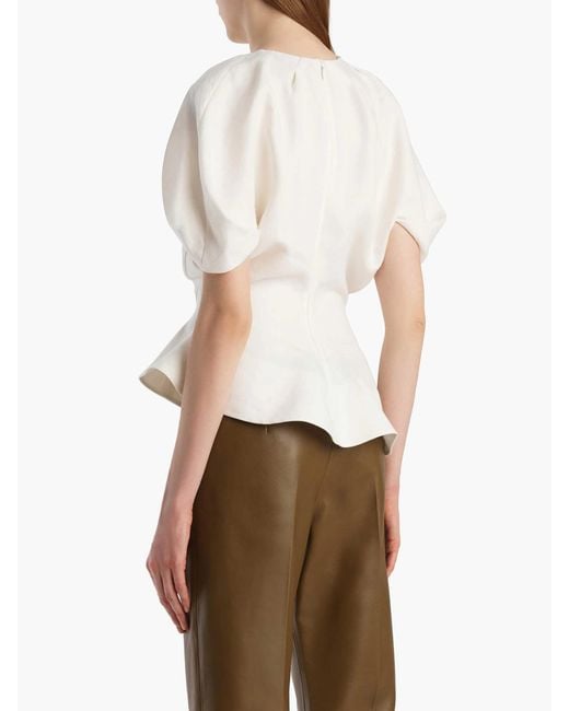Khaite White Rumi Blouse