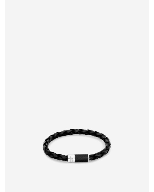 Tateossian Black Carbon Pop Bracelet for men