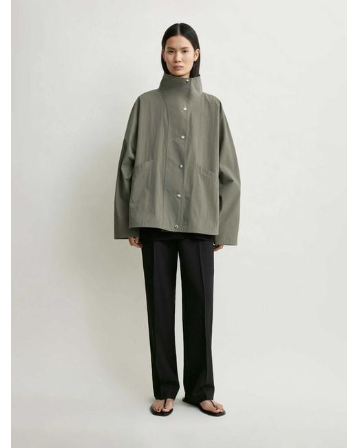 Totême Green High Neck Jacket