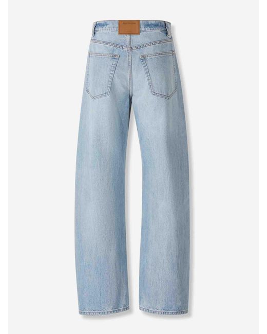 Jeans Anchos Vintage Alexander Wang de color Blue