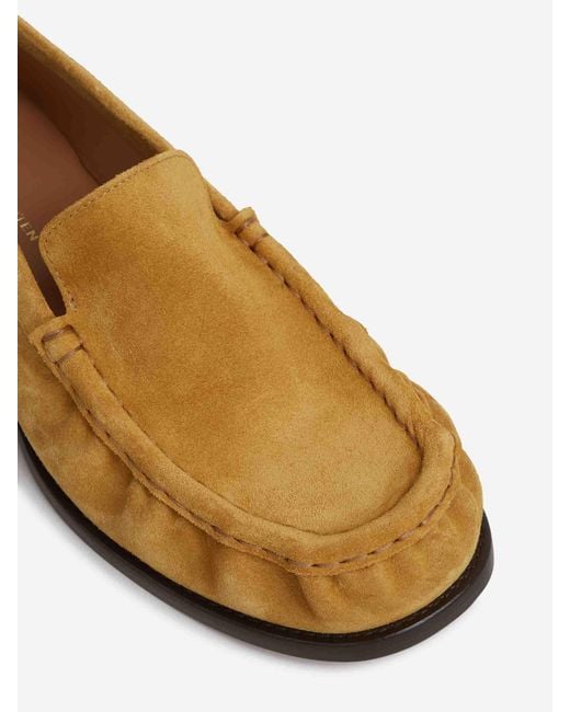 Dries Van Noten Multicolor Gathered Suede Loafers
