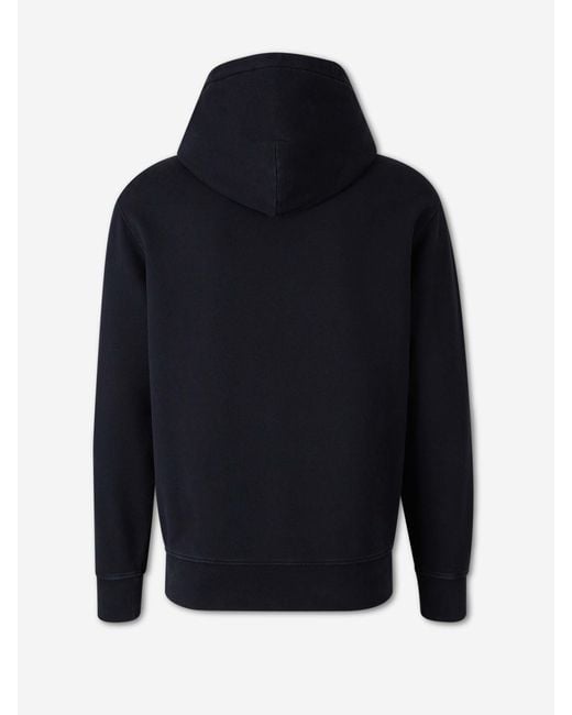 C P Company Blue Logo Hoodie for men