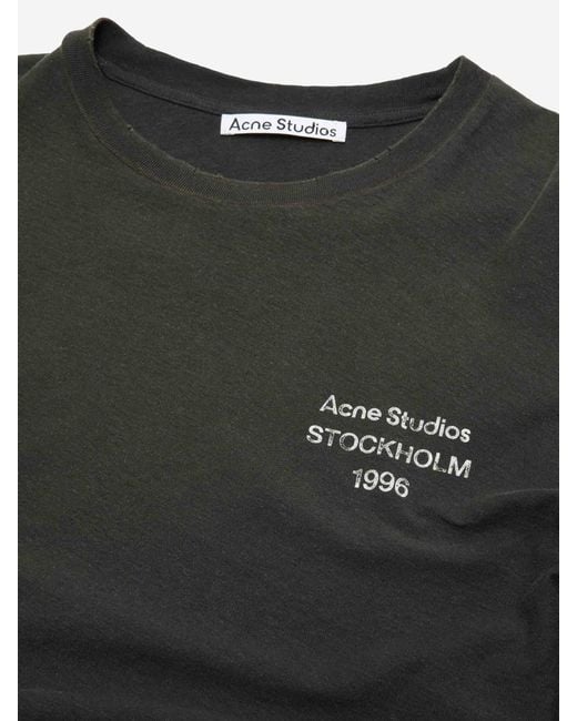 Acne Black Logo T-Shirt for men