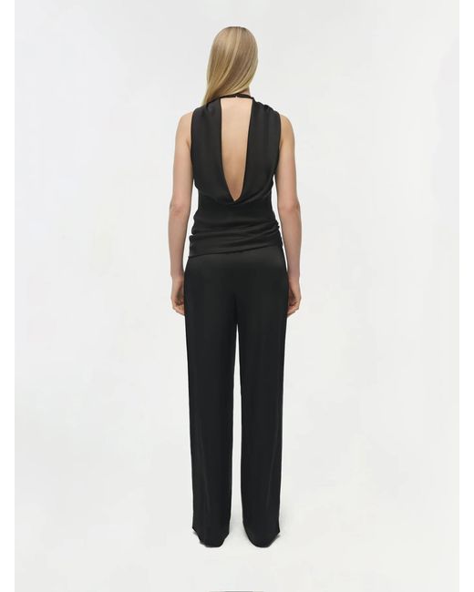Top Samira Jonathan Simkhai de color Black