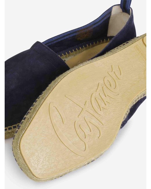 Castaner Blue Pablo Suede Espadrilles for men