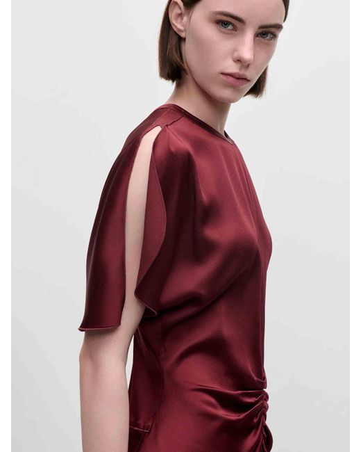 Victoria Beckham Red Isabella Maxi Dress