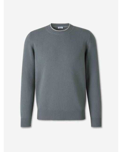 Santa Eulalia Blue Crew Neck Sweater for men