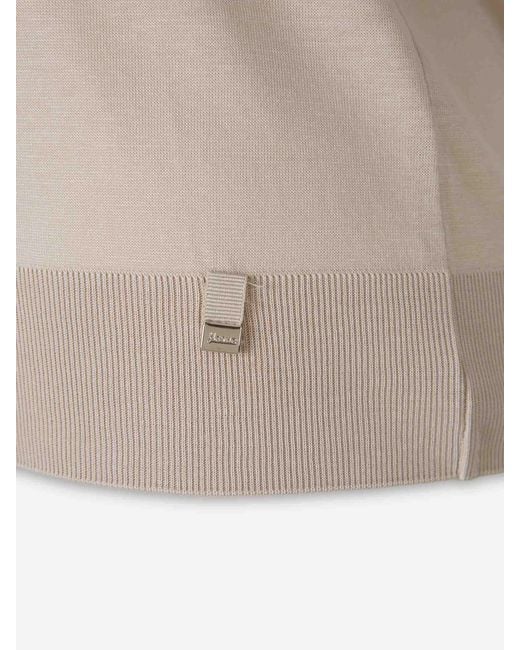 Herno Natural Short-Sleeve Polo Shirt