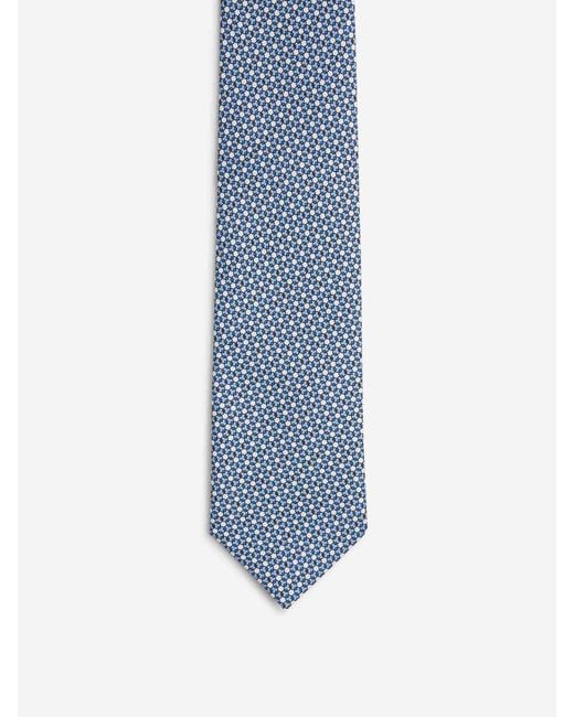 Marinella Blue Floral Silk Tie for men