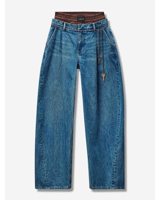 Jeans Larges Balloon Alexander Wang en coloris Blue