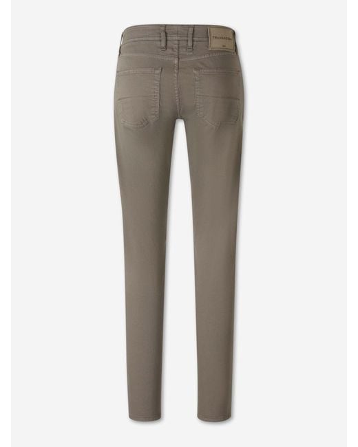 Tramarossa Gray Slim Cotton Jeans for men