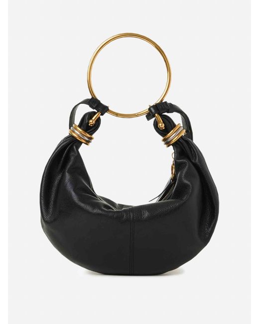Borsa A Tracolla Hobo Bracelet di Chloé in Black