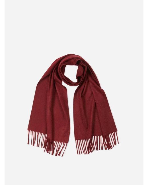 Santa Eulalia Red Cashmere Scarf for men