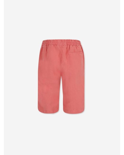 Santa Eulalia Red Straight Bermuda Shorts for men