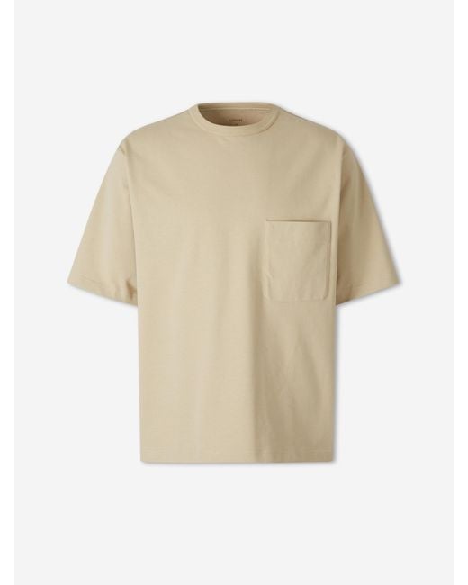 Lemaire Natural Short Sleeve T-Shirt for men