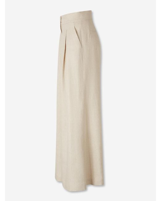 ANDRES OTALORA Natural Flared Pants Desperte