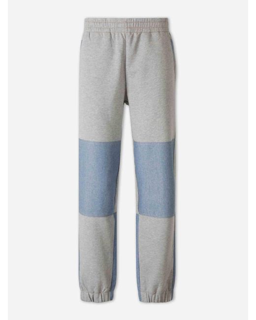 Moncler Gray Cotton Athletic Joggers for men