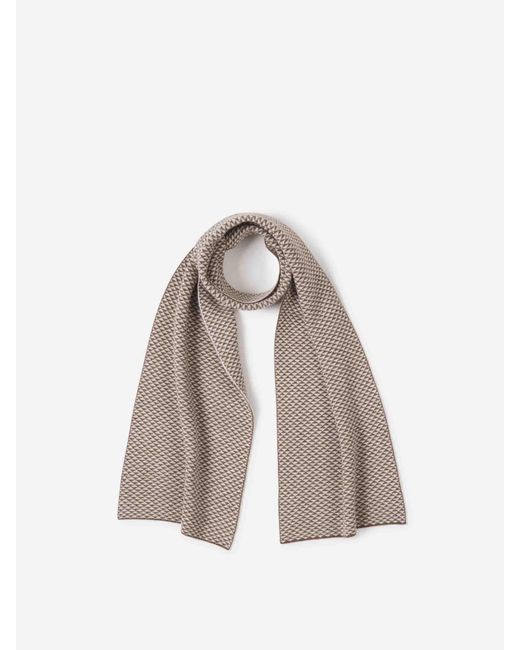 Santa Eulalia Natural Cashmere Triangle Scarf for men