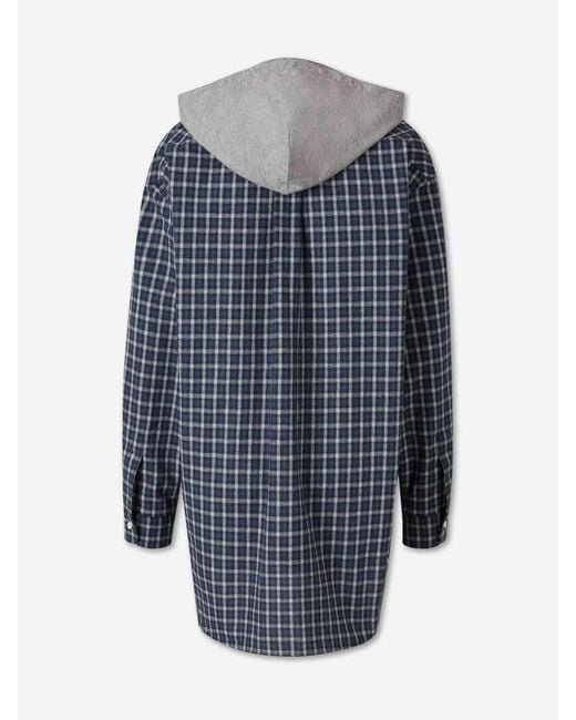 Miu Miu Blue Hoodie Sweatshirt