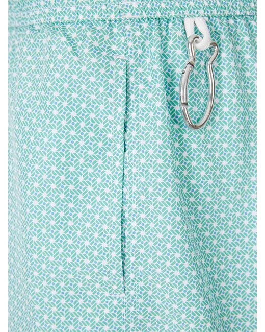 Bañador Estampado Fedeli de hombre de color Blue