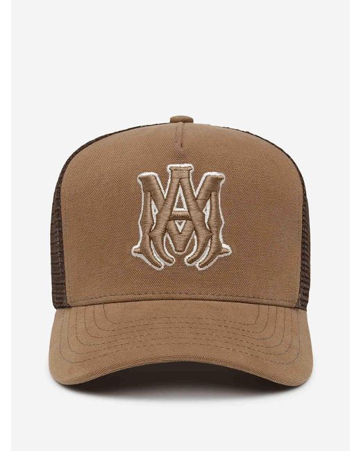 Amiri Brown Cap Detail Panel for men