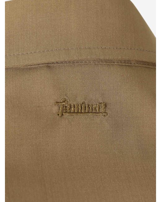 Camisa Wool Touch Laminar de hombre de color Natural