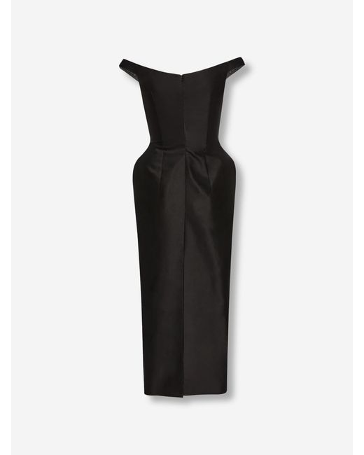 Vestido Midi Algodón Magda Butrym de color Black