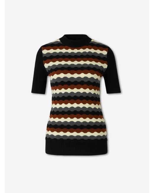 Marni Black Short Sleeve Sweater