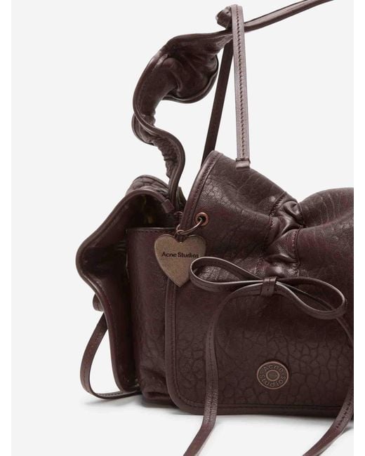Bolso Hombro Multipocket Acne en coloris Brown