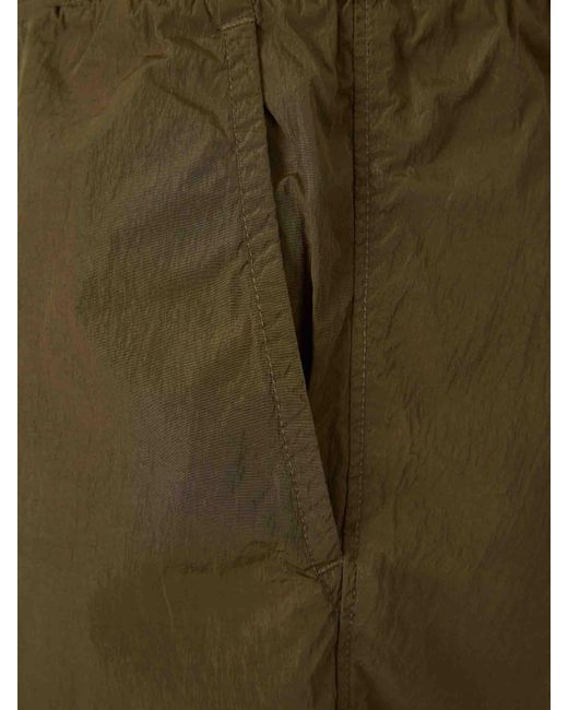 C P Company Green Plain Swimsuit for men