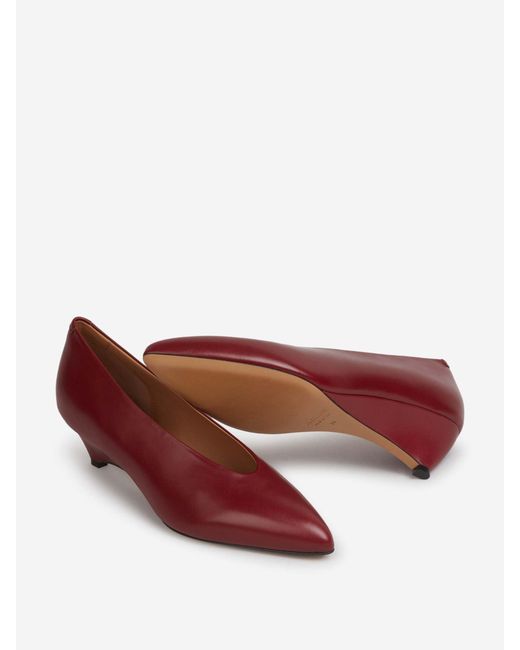 Jil Sander Red High Heels