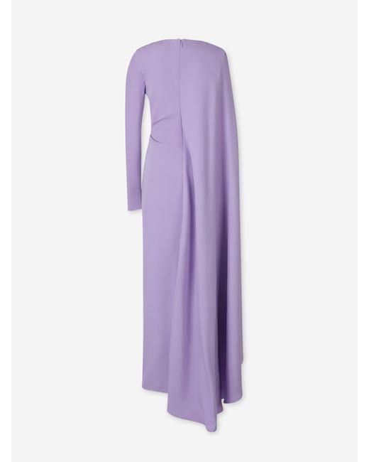 Rachel Gilbert Purple Orion Cape Dress