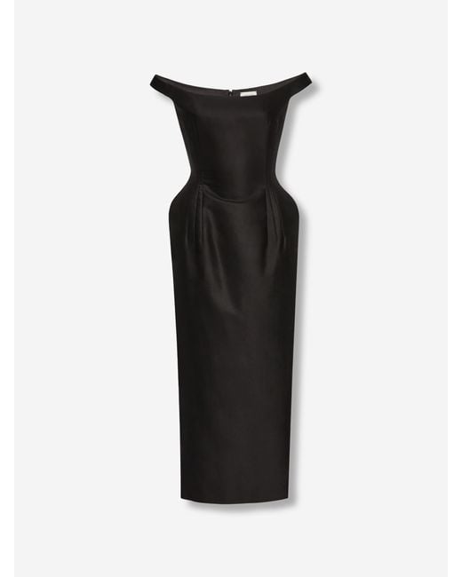 Vestido Midi Algodón Magda Butrym de color Black