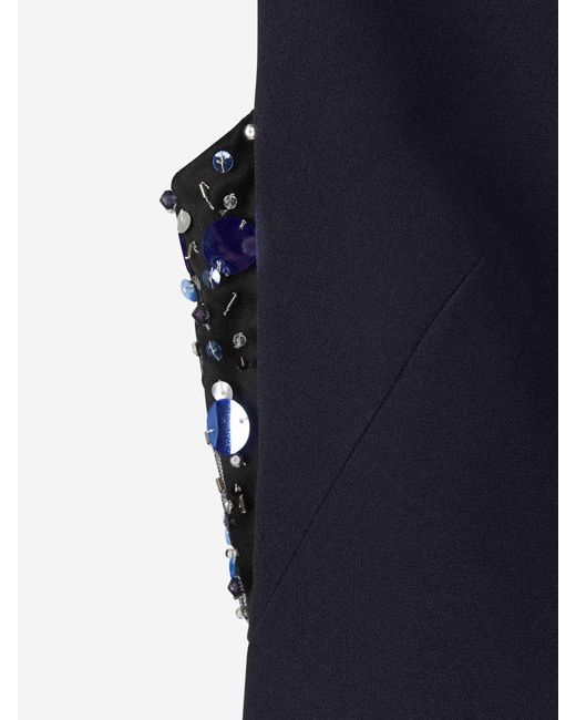 Safiyaa Blue Maxikleid Mit Trägern