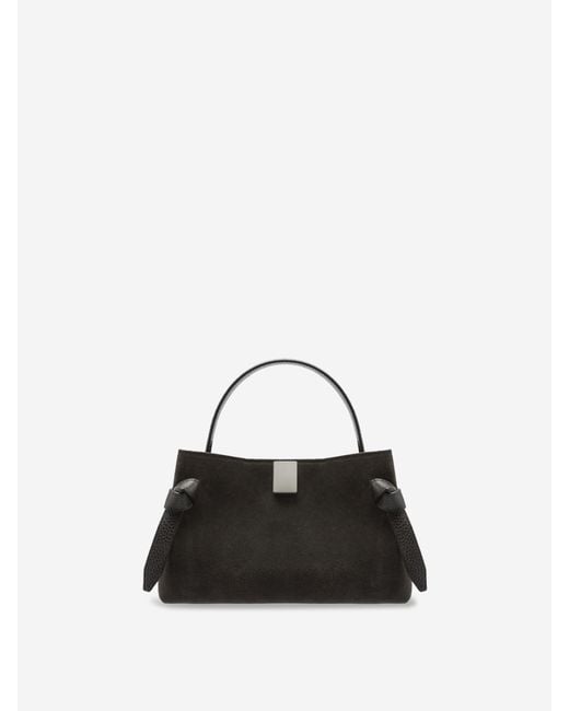 Yuzefi Black Gyoza Suede Bag