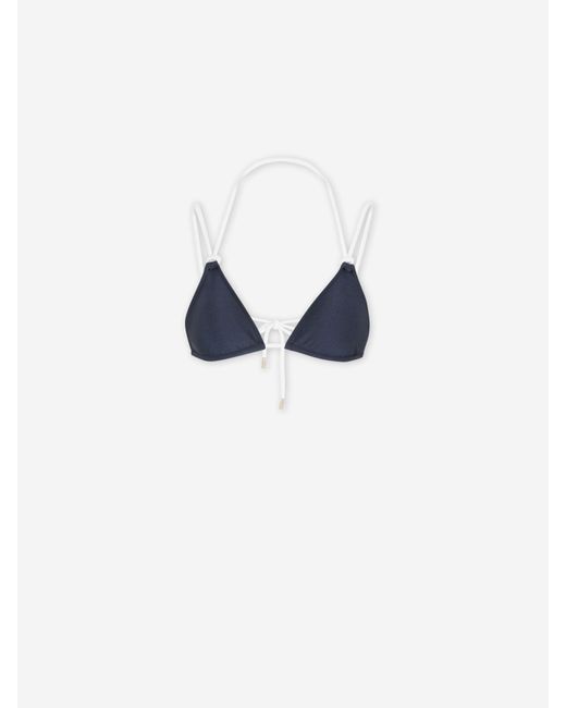 Cult Gaia Blue Chrissy Bikini Top