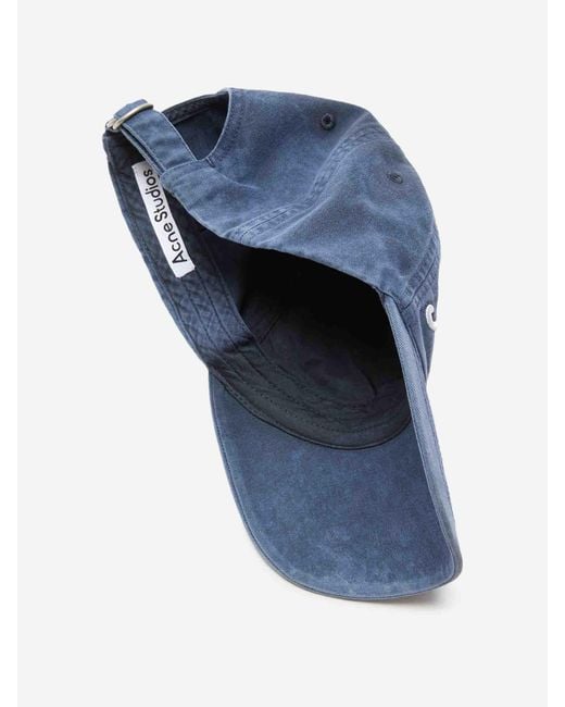 Acne Blue Wide-Brim Hat
