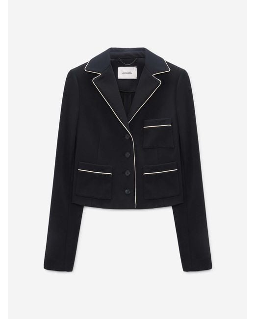 Dorothee Schumacher Blue Blazer Cropped