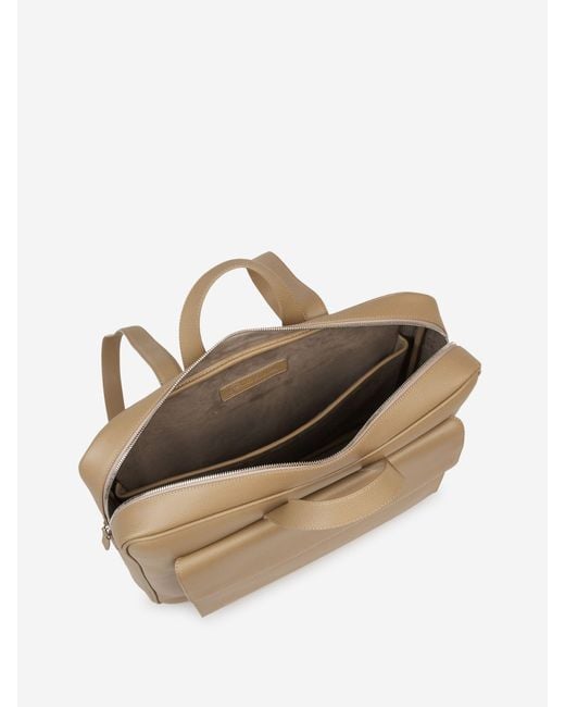 Santa Eulalia Natural Granulated Leather Backpack for men