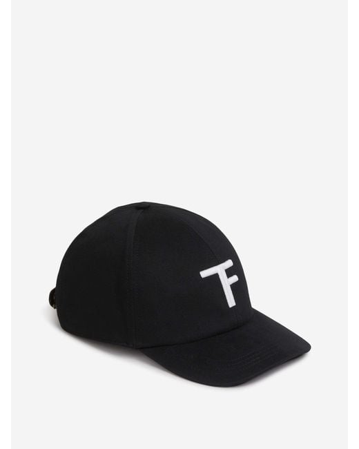 Tom Ford Black Logo Cap for men