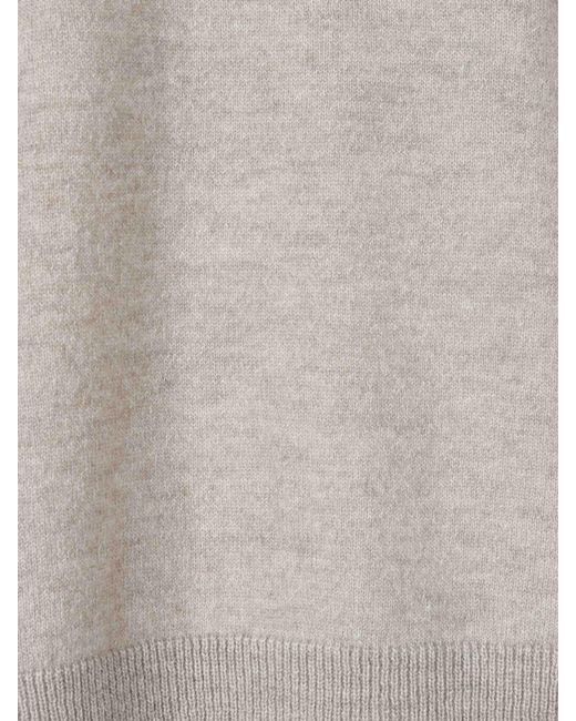 The Row White Extra Fine Knit Sweater