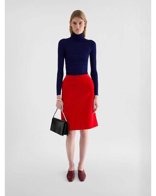 Jil Sander Blue Turtleneck Sweater