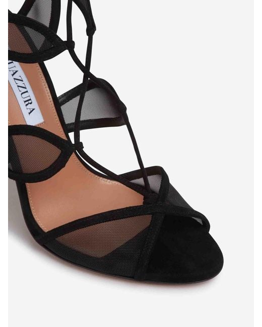 Aquazzura Black Fatal Attraction 105 Sandals