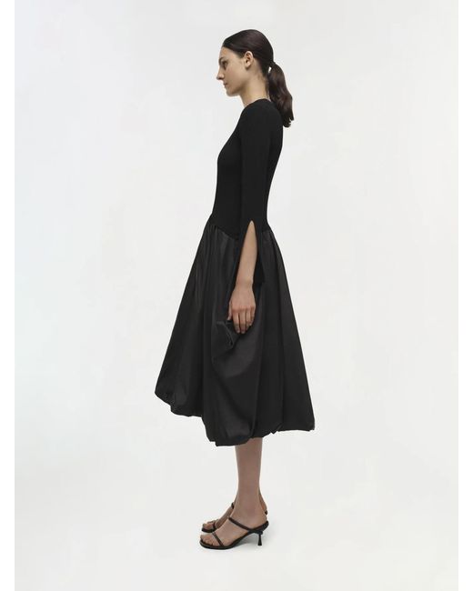 Jonathan Simkhai Black Kenlie Midi Dress
