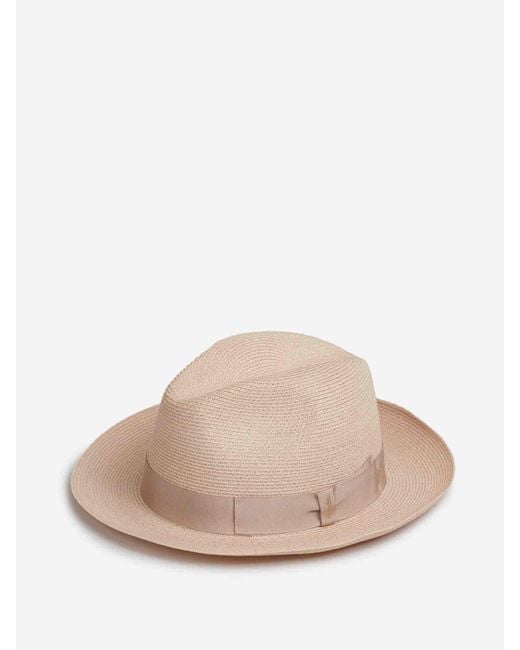 Borsalino Natural Medium Brim Hat for men