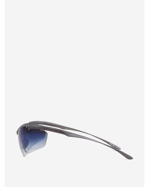 Balenciaga Blue Boomerang Cat Sunglasses for men