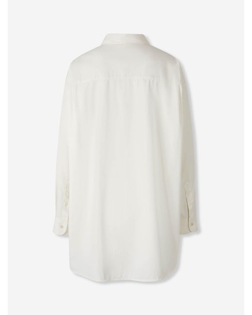 The Row White Plain Shirt Luka