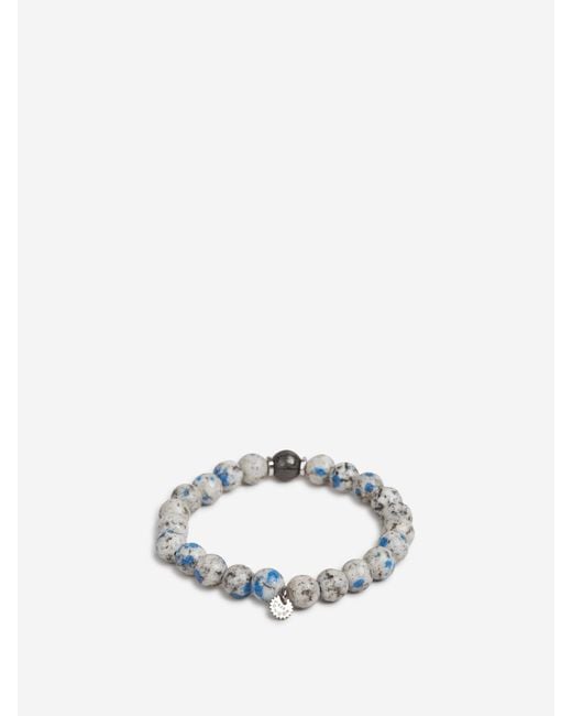 Tateossian White Graffiato Bracelet for men