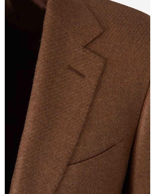 Canali Brown Blazer Straight for men