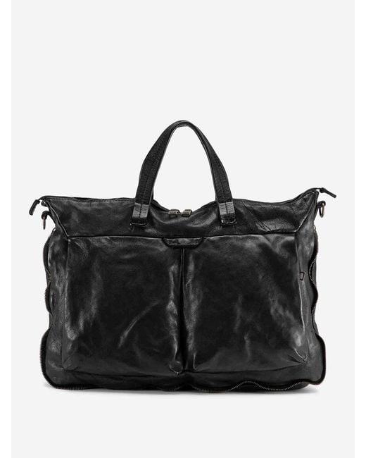 Officine Creative Black Briefcase Helmet Leather for men
